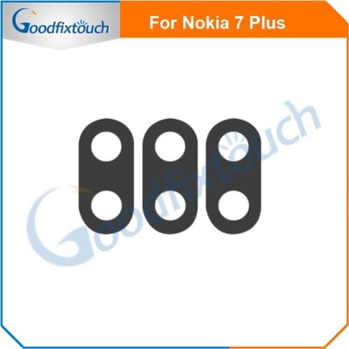 For Nokia 7 Plus Glass Lens Cover Rear Back Camera Lens With Adhensive Sticker Replacement Parts
