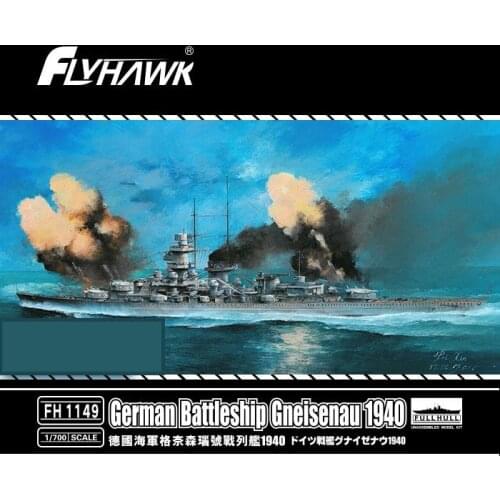 FLYHAWK FH1149 1/700 SCALE GERMAN BATTLESHIP GENISENAU 1940