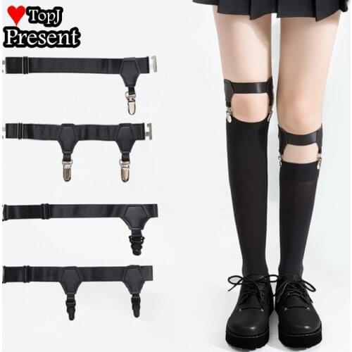 Gothic Lolita Girl women angel Cosplay Stockings accessories socks leg clip ring thigh strap non slip duckbill buckle leg clip