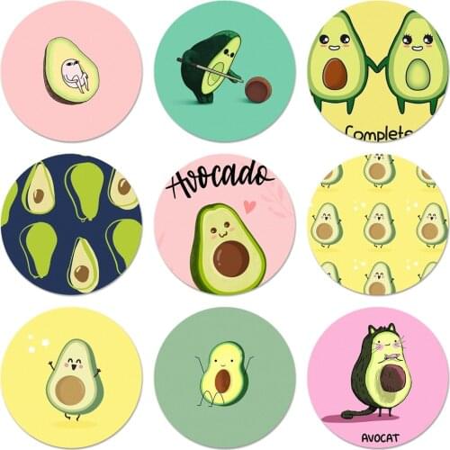 Interesting avocado Icons Pins Badge Decoration Brooches Metal Badges For Backpack Decoration