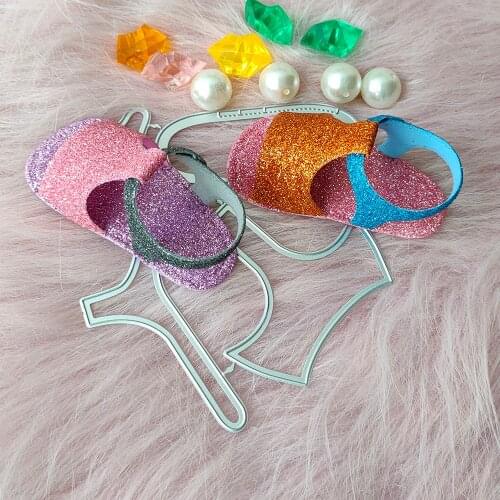 New Childrens slippers metal cutting die mould scrapbook decoration embossed photo album decoration card making DIY handicrafts