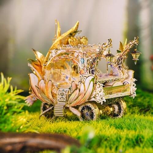 Art Model MU 3D Metal Puzzle Elf 's Carriage model KITS Assemble Jigsaw Puzzle Gift Toys For Children