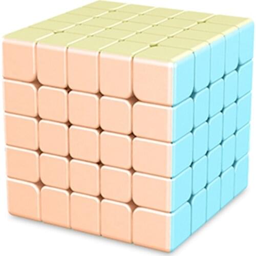 Moyu Meilong5 5x5x5 Cube Marcaron Series 5x5 Magic Cube Cartoon Color Competitive Performance