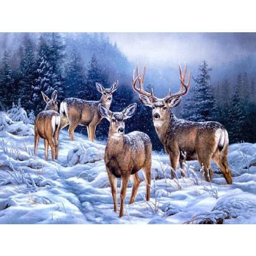 A10603 11CT/14CT/18CT/25CT/28CT oil street patterns Counted Cross Stitch DIY Cross Stitch Kits Embroidery Needlework Sets