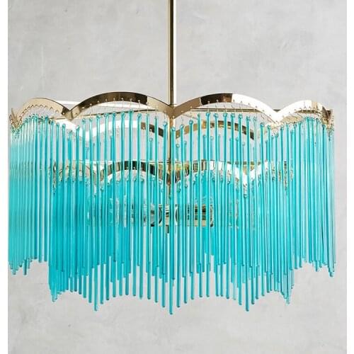 Postmodern light luxury chandelier Bohemian bedroom room restaurant homestay shop tassel decorative chandelier