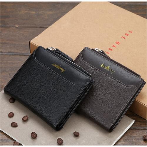 Casual Mens Wallet 2020 New Men coin bag high quality PU small Wallets Zipper Short Card Holder clutch bag wallet men