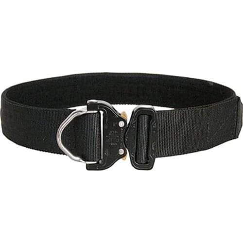 FMA Military D-Ring Riggers Belt 1.75 Inch Cobrabuckle Shooter Paintball Airsoft Wargame Belt Black EDC Belt Waist Support