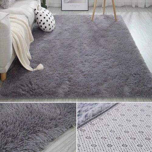 Modern Carpets For Living Room Bedroom Nordic European Floor Fluffy Rugs Fur Mats Large Size Plush Shaggy Soft Washable