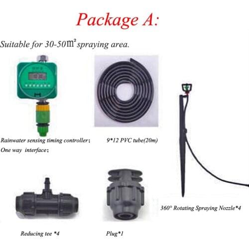 Water Sprinkler With 4 Pieces 360 Degree Rotating Spraying Nozzle Timing For Garden Watering Irrigation Device