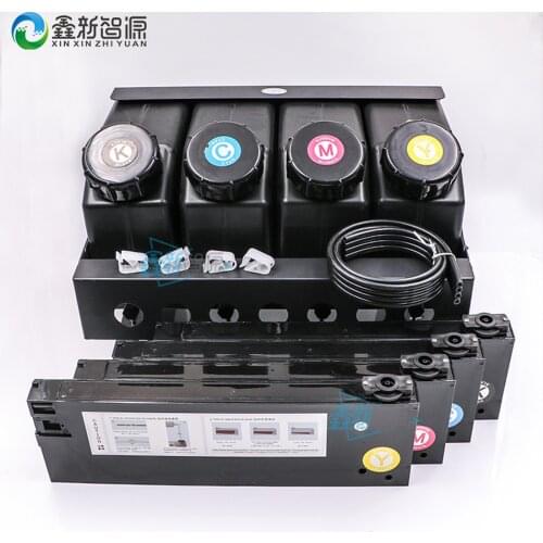UV printer 4 color CISS/bulk ink supply system for Roland Mutoh MIMAKI Allwin eco-solvent printer ink continuous supply system