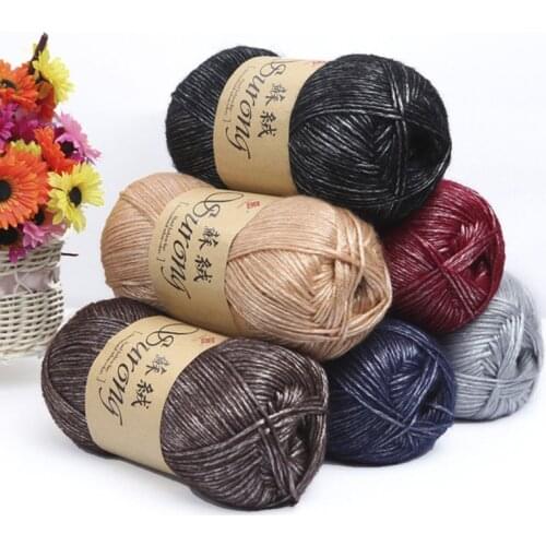 10Colors High Quality Cotton Double Knitting Crochet Milk Soft Baby Wool Yarn Hand Knitted Yarn DIY Craft Knit Sweater Scarf Hat
