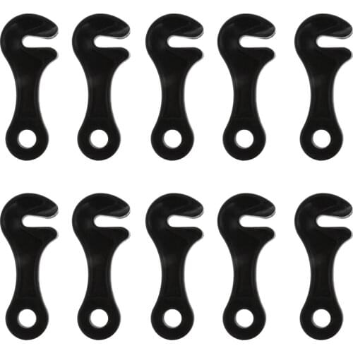 10pcs Plastic Camping Accessories Tent Rope Fastener Guyline Tensioner For Camping Tents Caravan Awning