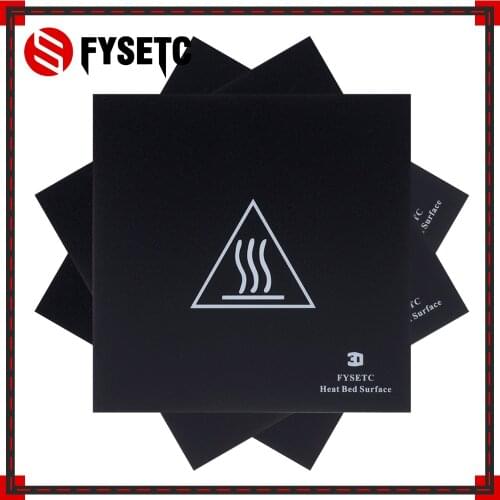 5pcs Heated Bed Build Surface 220x220mm Hotbed Build Sheet 100% NO Adhensive Residue For Wanhao i3 Anet A8 A6 Tarantula Ender 5