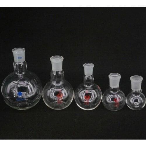 50/100/150/250/500ml Borosilicate Glass 19/26 24/29 One Mouth Short Neck Flat Bottom Flask Boiling For Laboratory