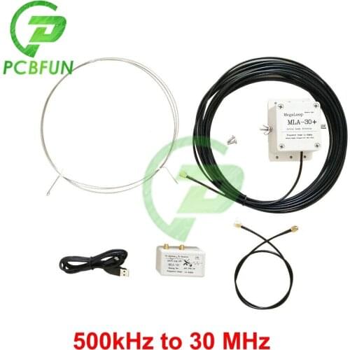 MLA-30+ Plus 500 kHz to 30 MHz Ring Active Receive Antenna Low Noise Medium Shortwave SDR Loop Antenna Short Wave Radio Antenna