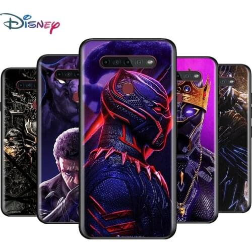 Black Soft Marvel Black Panther For LG K92 K62 K52 K42 K31 K22 K71 K61 K51S K41S K30 K20 G8 G8S G8X ThinQ Phone Case