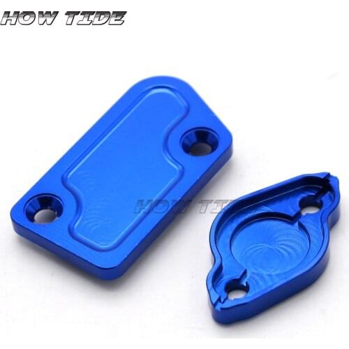 CNC Front & Rear Brake Reservoir Fluid Cover For YZ125/250 2003-2007 YZ250F 2003-2006 Motorcycle MX Enduro Motocross Dirt Bike