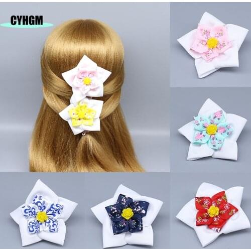 CYHGM silk ribbon hair clips for girls hairpins headwear cute spinki do wlosow Barrettes womens Hair Accessories D22-5