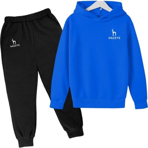 Spring New Hoodies Suit Cotton Kids Sweatshirt and Pants Two-Piece Children Clothing Set 4-14 Years Girls Boys Clothes Tracksuit