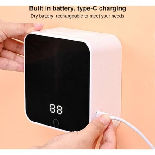 Automatic Infrared Sensor Soap Dispenser Touchless Foam Hand Sanitizer Alcohol Spray Wall Mounted Bathroom Supplies 400ml