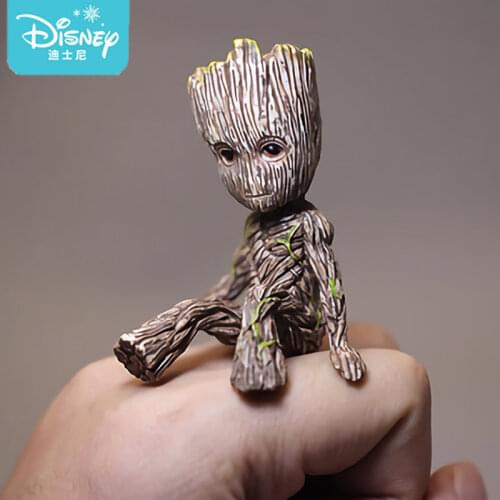 2021 Disney Guardians Of The Galaxy 2 Marvel Avengers Mini Toys Toys 6CM Tree Man Groot Action Figures Model Toys