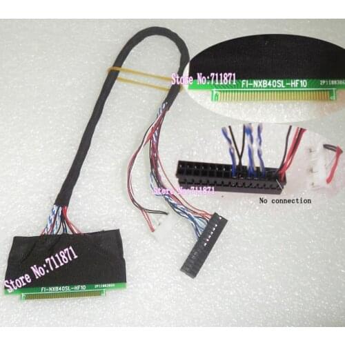 1ch 6bit LVDS FI-NXB40SL-HF10 Spacing 0.8mm B121EW09 Lcd Screen Cable FI NXB40SL HF10 B121EW09 Screen Cable 40P LED panel line