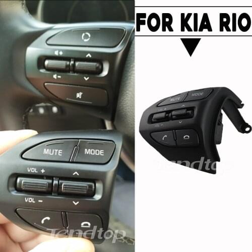 Steering Wheel Remote Bluetooth Cruise Control Volume Multifunction Button For KIA K2 RIO 2017 2018 2019 RIO X LINE