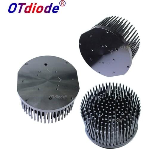 Round D133mm Pre-drilled led pin fin heatsink fit for Cob cxb3590 Bridgelux V29 50-60w heat sink diy indoor