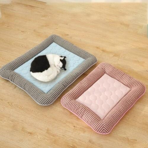 Summer Cooling Mats Breathable Pet Dog Cat Sleeping Mat Bed Self Cooling Mattress Portable Pad Ice Cushion Pet Accessories