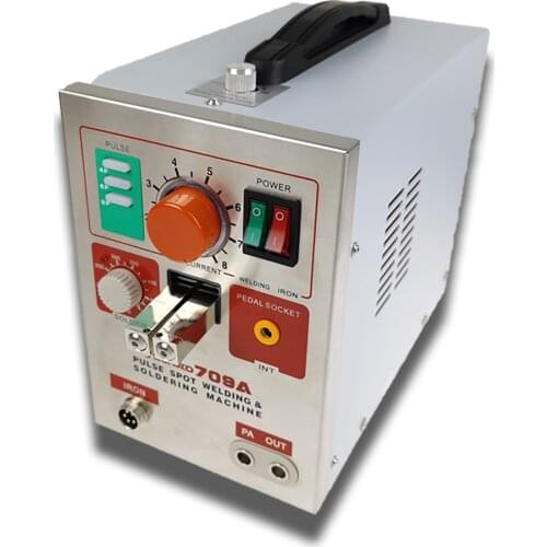 Small lithium battery spot welding machine SUNKKO 709A Power battery pack welding electric welding pen bump welder