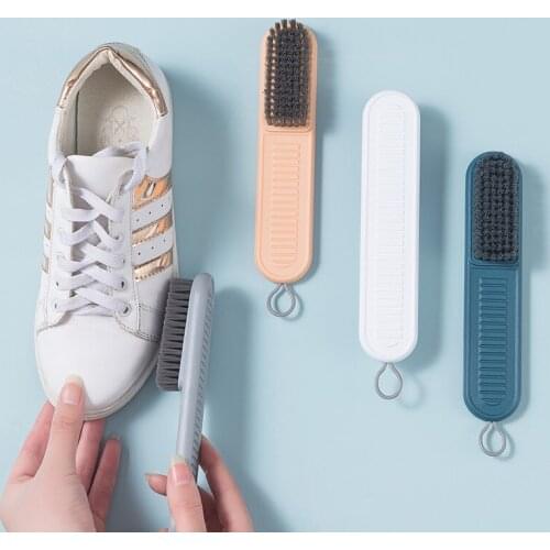 Multi-purpose Boots Shoes Brush long handle Soft bristles Household Cleaning Tool Clothes Cleaner Plastic Brush Laundry Gadget