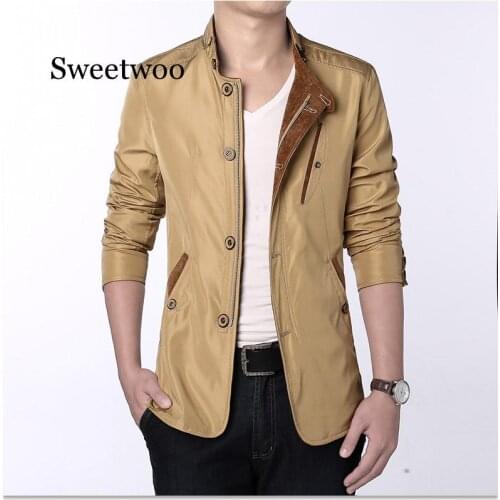 Mens Jackets 2020 Men New Casual Jacket Coats Spring Regular Slim Jacket Coat for Male Wholesale Plus Size L-4XL