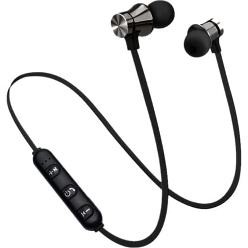 Bluetooth 4.2 Earphone waterproof Headset Build-in Mic Magnetic attraction Sports Earphone for iPhone Samsung Xiaomi