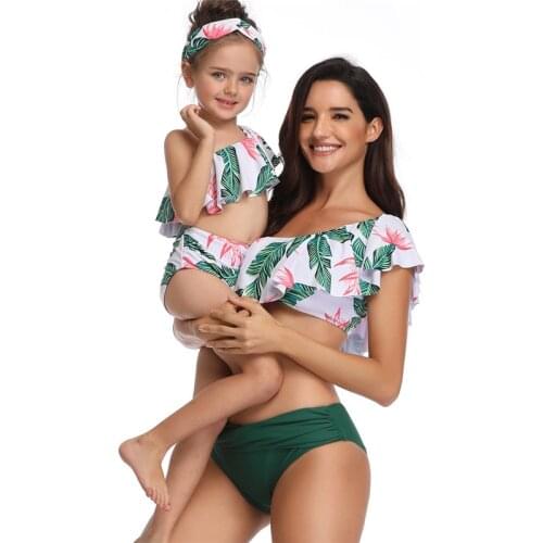 POMOGO Matching Swimwear For Mom And Daughter