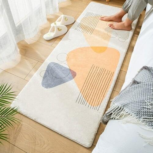 Bedroom Bedside Carpet Bathroom Floor Mats Bathroom Anti-slip Mat Toilet Absorbent Foot Pad Home Decoration Modern Simplicity