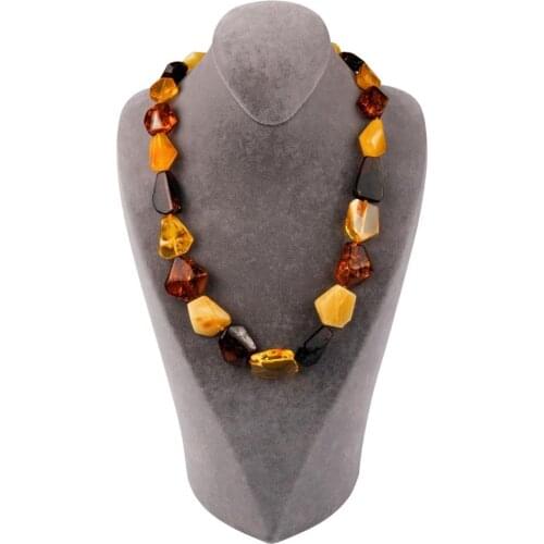 Drop Amber Necklace Organic Healing Stone Amber
