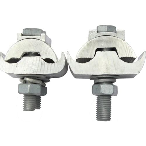 Parallel Groove Clamp with Protective Case, 1 Bolt, Aluminum, Special-shaped for JBL16-120/50-240 Square Wire Diameter