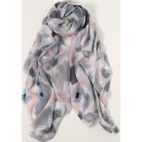 2021 Women Ombre Floral Printed Pattern Animal Printed Pattern Scarf 6Colors 10pcs/lot