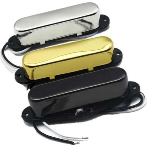 FLEOR Alnico 5 Neck Single Coil Pickup Chrome/Gold/Black Colors Option Fit Electric Guitar