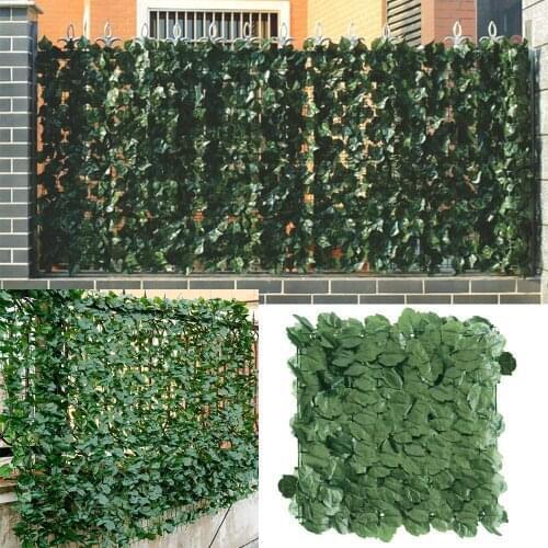 1*3M Artificial Privacy Fence Screen Faux Ivy Leaf Screening Hedge for Outdoor Indoor Decor Garden Backyard Patio Decoration