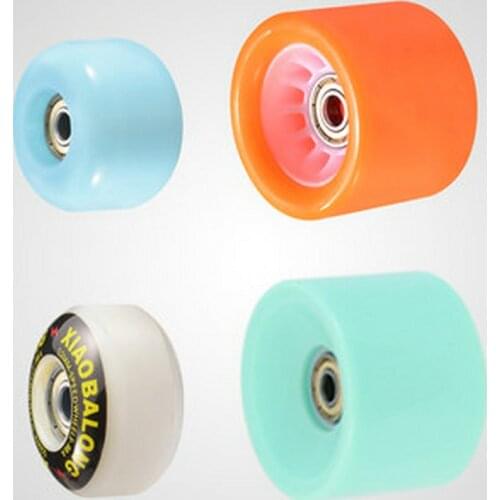 1pc Skateboard Wheel Double Rocker Street Wheel Soft Wheel Road Wheel Step Damping Longboard Flash Wheel Sanding Wheel