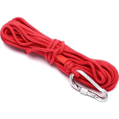 10M Hot New Red Fishing Magnets Rope Strong Search Fishing Pot Fishing Rope Dropshipping