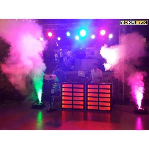 1500W DMX LED Fog Machine Pyro Vertical Smoke Machine heater Professional Stage Effect smoke machine DMX512/Wireless Remote