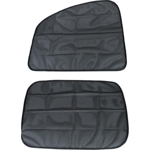 2Pcs Car Window Cover Magnetic Sunshade Mesh Curtain UV Protection Shield Pair Visor Mosquito Dust Protection Covers