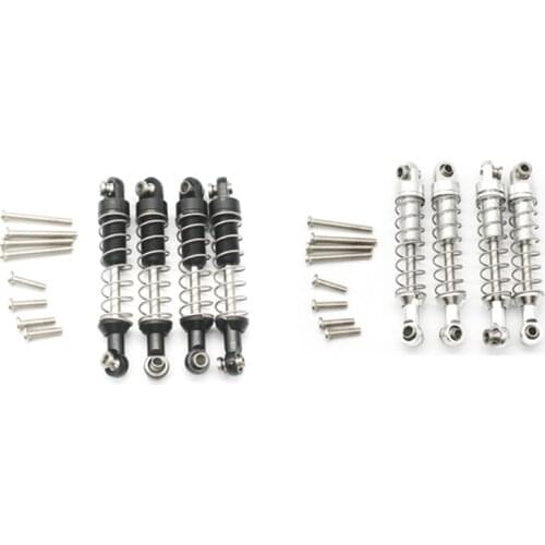 4 Pcs Metal Shock Absorber Damper for WPL C14 C24 C34 MN D90 D91 D96 D99 D99S MN90 MS RC Car Upgrade Parts