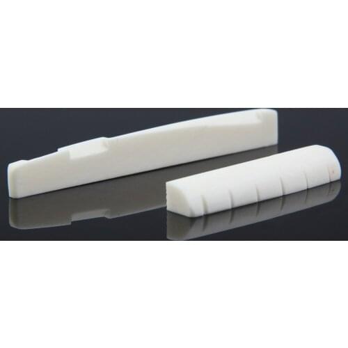 Buffalo Bone Guitar Bridge Nut Saddle for 6 String Classical Guitar White Musical Stringed Instrument Guitar Parts Parts