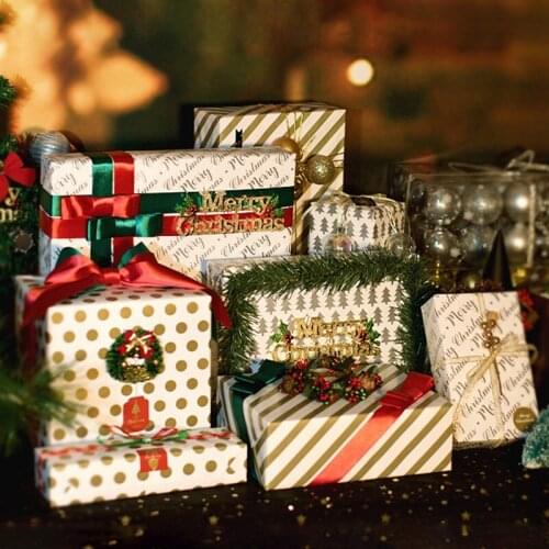 70x50cm Wrapping Papers Retro Multicolor Print Tissue Paper Bookmark Gift Wrapping Papers Floral Gift Packaging Material