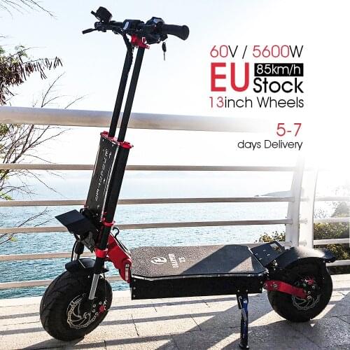 EU Stock OBARTER X5 13inch wheels Electric Scooter with 60V 5600w powerful fat tire e scooter for Adults