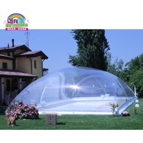 Customized Outdoor Transparent Inflatable Swimming Pool Dome Cover For Sale