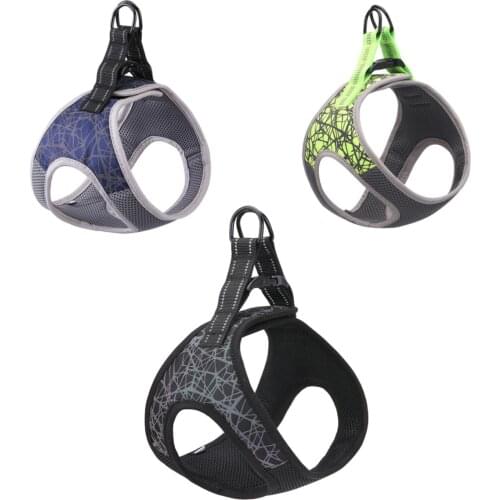 Small and medium-sized large dog dog harness adjustable reflective pet dog chest leash chest strap comfortable vest pet supplies